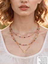 Rainbow Unfinished Necklace Chain Collection,  7 Styles PVD Stainless Steel