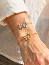 Brigg Butterfly Bracelet Connector Charm, PVD Stainless Steel