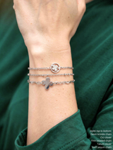 Devin Unfinished Krinkle Bracelet Chain, PVD Stainless Steel