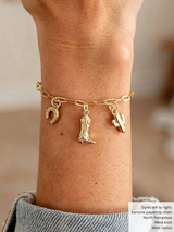 Gold Unfinished PVD Stainless Steel Bracelet Chain Collection,  8 Style Options