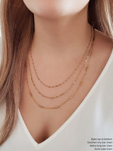 Unfinished Gold PVD Bar Necklace Chains, 3 Stainless Steel Options