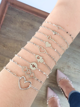 Heart Connector Collection, 9 Styles Stainless Steel