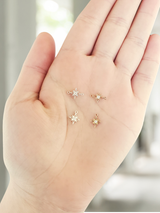 Caterina Star Necklace Pendant and Connector, Gold Filled or Sterling Silver