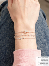 Archie Paw Bracelet Connector, Gold Filled And Sterling Silver