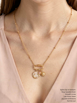 Carabiner Necklace Collection, PVD Gold Silver Stainless Steel