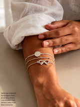 Bobby Bow Sterling Silver Connector Bracelet Charm