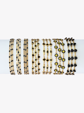 Black Gold Unfinished PVD Stainless Steel Bracelet Chains,  7 Style Options