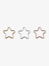 Cait Star Bracelet Connector, Gold Filled or Sterling Silver