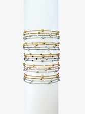 Beaded Colorful Enamel Unfinished Necklace Chains, PVD Stainless Steel