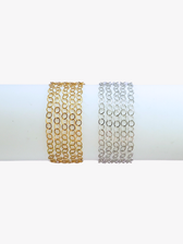Aimee Unfinished Circle Bracelet Chain, PVD Stainless Steel Aimee Unfinished Circle Bracelet Chain, PVD Stainless Steel