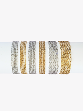 Steff PVD Stainless Steel Unfinished Sequin Bracelet Chain, 3 Sizes Steff PVD Stainless Steel Unfinished Sequin Bracelet Chain, 3 Sizes