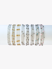 Silver Unfinished Stainless Steel Bracelet Chain Collection, 8 Style Options