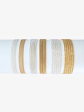 Gold Filled and Sterling Silver Unfinished Curb Bracelet Chain Collection, 3 Style Options