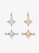 Caterina Star Bracelet Pendant and Connector, Gold Filled or Sterling Silver