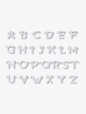 Charity Letter Connector Necklace Charms, 925 Sterling Silver