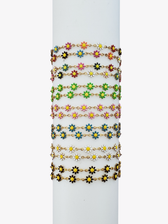 Sable Unfinished Daisy Necklace Chain, PVD Stainless Steel 9 Color Options