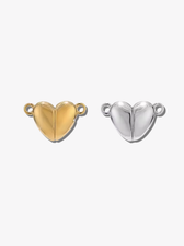 Bryana Magnetic Heart Clasps, PVD Stainless Steel