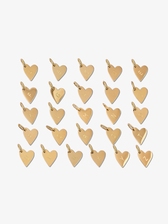 Tenile Gold Heart Initial Pendant, PVD Stainless Steel