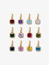Addie Gold Birthstone Necklace Pendant, PVD Stainless Steel