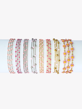 Pink Unfinished PVD Stainless Steel Bracelet Chain Collection,  8 Style Options