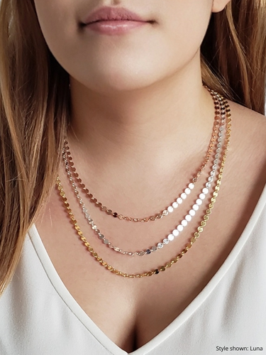 Sterling Silver Unfinished Necklace Chain Collection, 10 Style Options