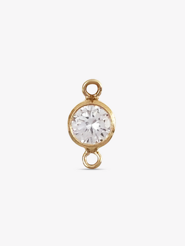 Berkeley 14K Gold Filled Sparkling CZ Connector Pendant
