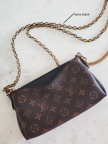 Tiana PVD Stainless Steel Unfinished Enamel Chain, Black or White