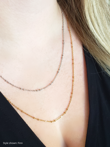 Gold Unfinished PVD Stainless Steel Chain Collection, 7 Style Options