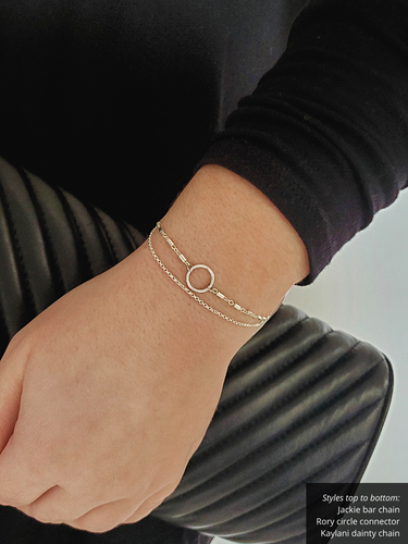 Sterling Silver Unfinished Bracelet Chains, 10 Styles