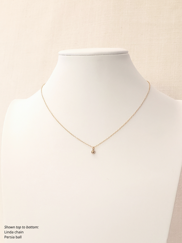 Persia 14K Gold Filled Tiny Ball Necklace Pendant