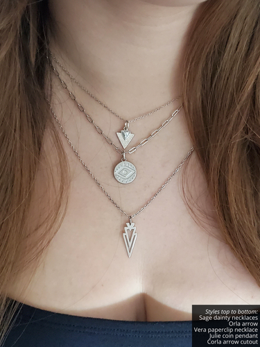 Silver Collection of Necklace Pendants, 23 Style Options