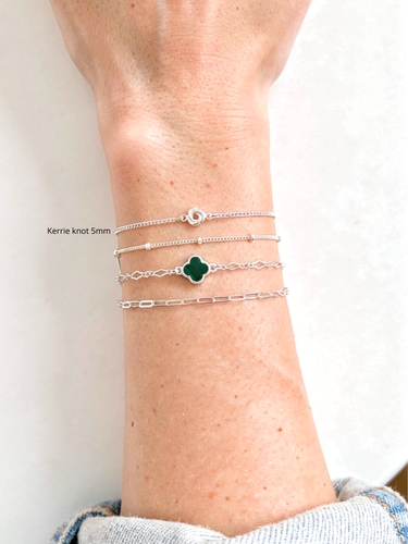 Kerrie Knot Bracelet Connectors 14K Gold Filled And Sterling Silver, 2 Size Options