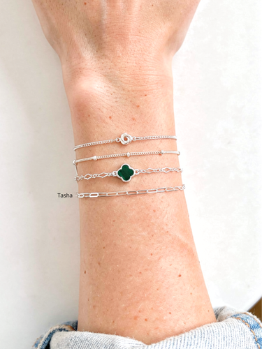 Gold Filled and Sterling Silver Unfinished Paperclip Bracelet Chain Collection, 3 Style Options