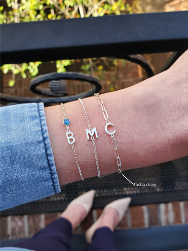 Gold Filled and Sterling Silver Unfinished Paperclip Bracelet Chain Collection, 3 Style Options