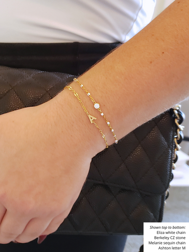 Ashton Letter Connector Bracelet Charms, 14K Gold Filled