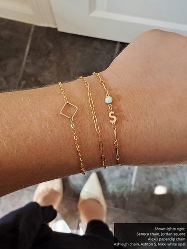 Ashton Letter Connector Bracelet Charms, 14K Gold Filled