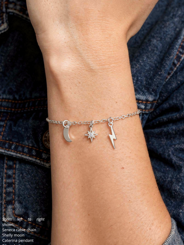 Gold Filled And Sterling Silver Bracelet Charms Collection, 8 Style Options