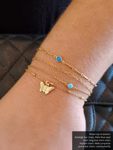 Gold Filled And Sterling Silver Bracelet Charms Collection, 8 Style Options