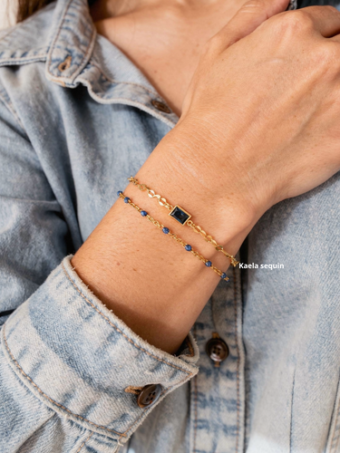 Kaela Unfinished Bracelet Sequin Chain, Gold Filled and Sterling Silver