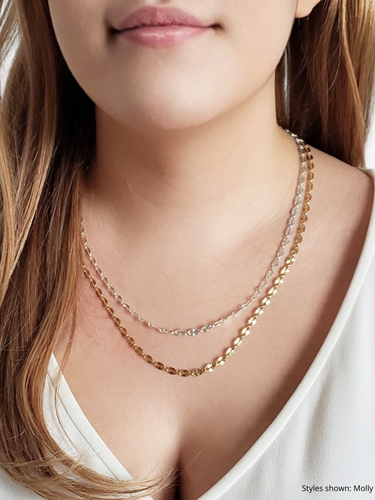 Gold Filled Unfinished Necklace Chain Collection, 10 Styles