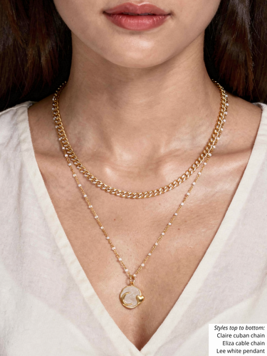 Gold Heart Necklace Pendant Collection, 14 Styles PVD Stainless Steel