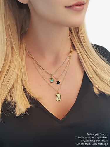 Gold Celestial Necklace Pendant Collection, 16 Styles PVD Stainless Steel