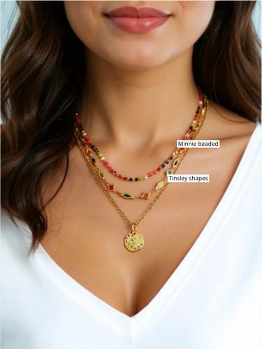 Rainbow Unfinished Necklace Chain Collection,  7 Styles PVD Stainless Steel