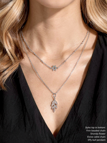 Unfinished Classic Silver Necklace Chain Collection,  7 Styles Stainless Steel