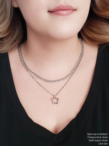 Unfinished Silver Necklace Chain Collection,  9 Styles Stainless Steel