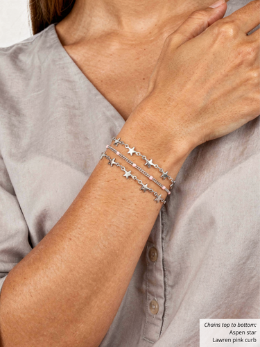 Stainless Steel Unfinished Bracelet Chain, 8 Styles Heart Star Cross