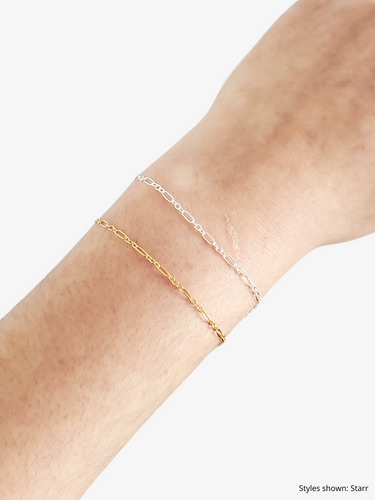 Sterling Silver Unfinished Bracelet Chain Collection, 10 Style Options