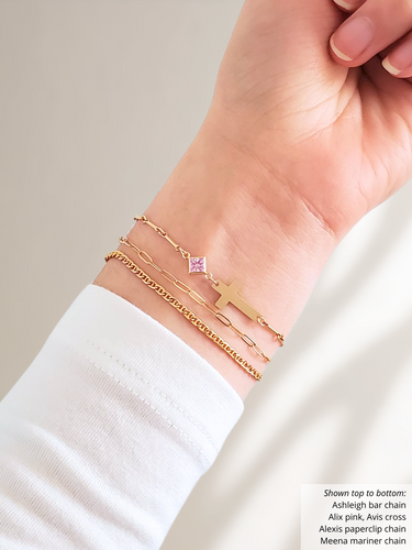 14K Gold Filled Bracelet Connector Shapes, 3 Colors
