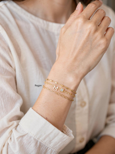 Regan Unfinished Marquise Bracelet Chain, Gold Filled And Sterling Silver