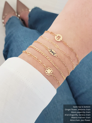 Butterfly And Flower Connector Collection, Gold Filled And Sterling Silver